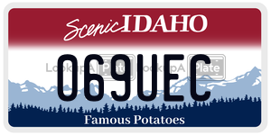 069UEC  license plate in ID
