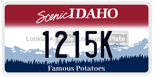 1215K  license plate in ID