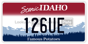 126UE  license plate in ID