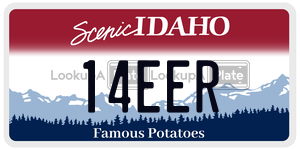 14EER  license plate in ID