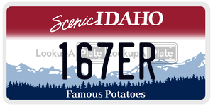 167ER  license plate in ID