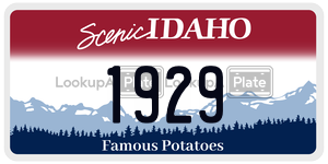 1929  license plate in ID