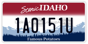 1A0151U  license plate in ID