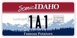 1A1  license plate in ID