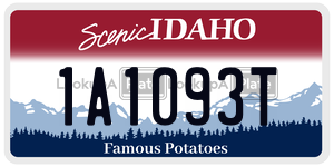 1A1093T  license plate in ID