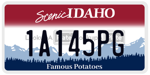 1A145PG  license plate in ID