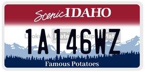 1A146WZ  license plate in ID