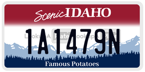 1A1479N  license plate in ID