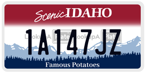 1A147JZ  license plate in ID