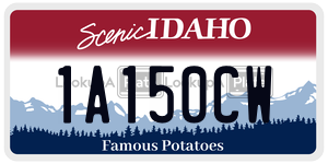 1A150CW  license plate in ID