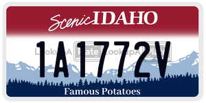 1A1772V  license plate in ID