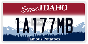 1A177MB  license plate in ID