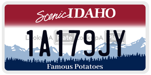 1A179JY  license plate in ID