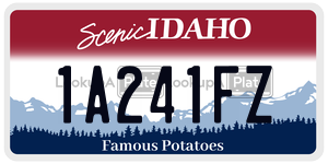 1A241FZ  license plate in ID