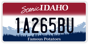 1A265BU  license plate in ID