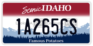 1A265CS  license plate in ID