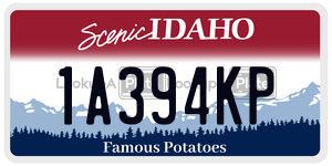 1A394KP  license plate in ID