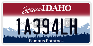 1A394LH  license plate in ID