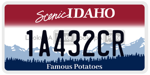 1A432CR  license plate in ID