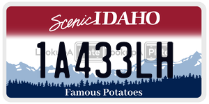 1A433LH  license plate in ID