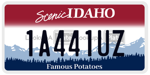 1A441UZ  license plate in ID