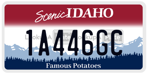1A446GC  license plate in ID