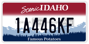 1A446KF  license plate in ID