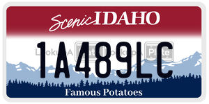 1A489LC  license plate in ID