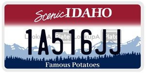 1A516JJ  license plate in ID