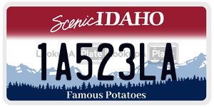 1A523LA  license plate in ID