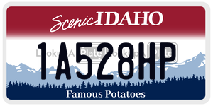 1A528HP  license plate in ID