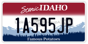 1A595JP  license plate in ID