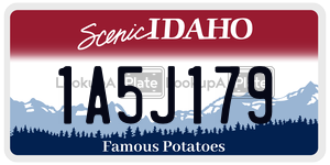 1A5J179  license plate in ID