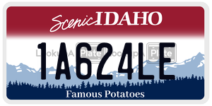 1A624LE license plate in Idaho