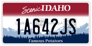 1A642JS license plate in Idaho