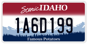 1A6D199  license plate in ID