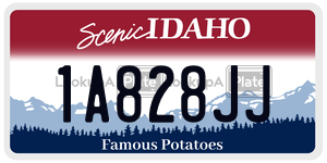 1A828JJ  license plate in ID