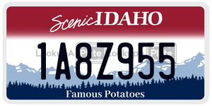 1A8Z955  license plate in ID