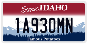 1A930MN  license plate in ID