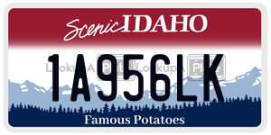 1A956LK  license plate in ID