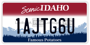 1AJTG6U  license plate in ID