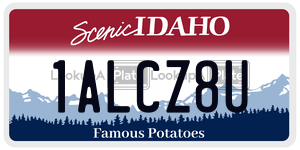 1ALCZ8U  license plate in ID
