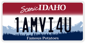1AMVI4U  license plate in ID