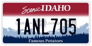 1ANL705  license plate in ID