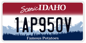 1AP950V  license plate in ID