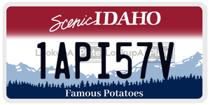 1API57V  license plate in ID