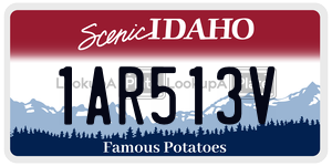 1AR513V  license plate in ID