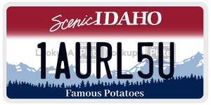 1AURL5U  license plate in ID