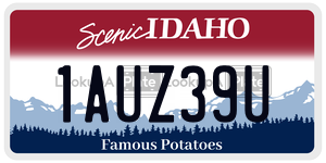 1AUZ39U  license plate in ID