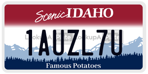 1AUZL7U  license plate in ID